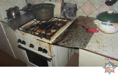 Грязная плита стала причиной пожара в одной из гродненских многоэтажек