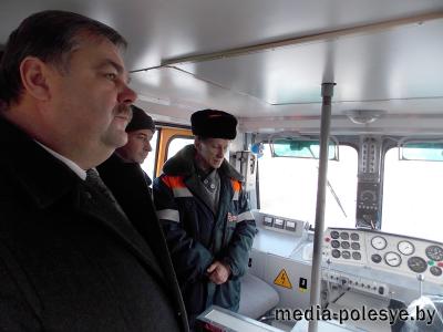 Первая модернизированная дрезина получила новую жизнь в локомотивном депо ст.Лунинец