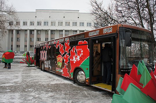 Первая новогодняя елка "100 идей для Беларуси" зажгла огни в Могилеве