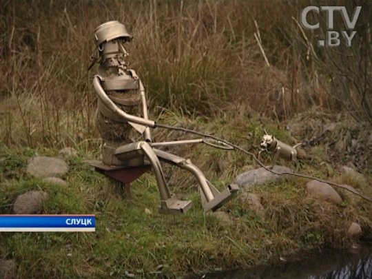 Видео-подборка слуцкого. Скульптуры из металла, асфальт в Болотчицах и драка слуцких фанатов