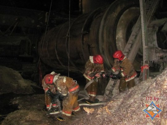 На ОАО «Речицадрев» горело старое оборудование (фото)