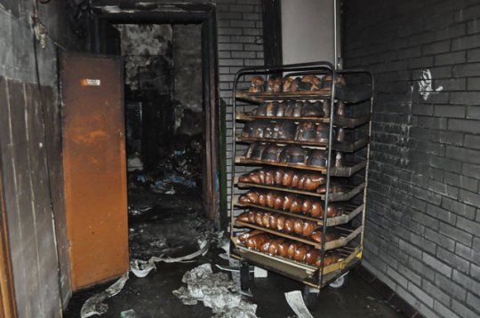 В Слониме горел магазин «Исса»