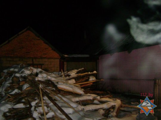 На пожаре в Мстиславле сгорел местный житель