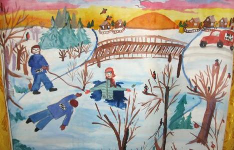 Служба спасателей глазами детей Столинщины