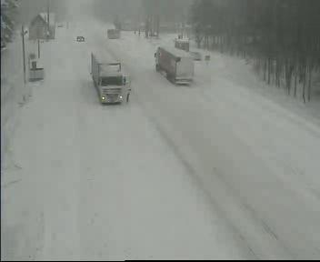 Дороги Гомельской области заметены снегом (фото)