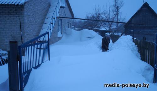 Cнежный шторм бушует на Полесье (обновлено)