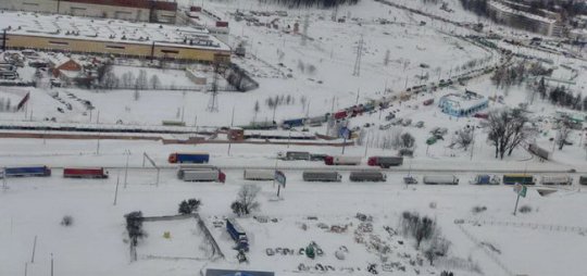 Могилевчане: день после снегопада (+ фото с вертолёта от МЧС)