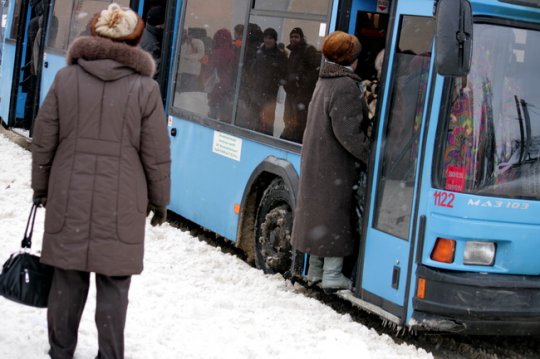 Могилевчане: день после снегопада (+ фото с вертолёта от МЧС)