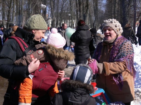 В Барановичах провожали Масленицу и прощали друг друга