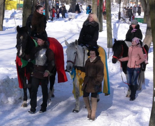 В Барановичах провожали Масленицу и прощали друг друга