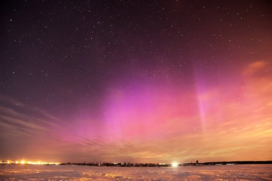 Северное сияние в Беларуси