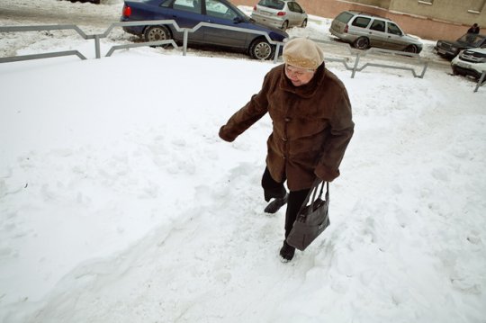 Фоторепортаж: Могилёв расчищают от снега 