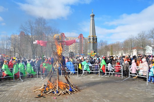 Полоцк проводил зиму: фотоотчет 