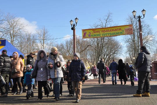 Полоцк проводил зиму: фотоотчет 