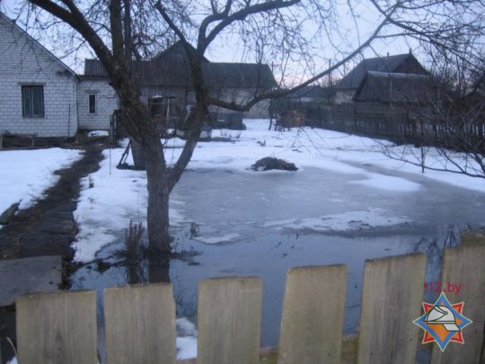 В Калинковичах произошли очередные подтопления домовладений (фото)