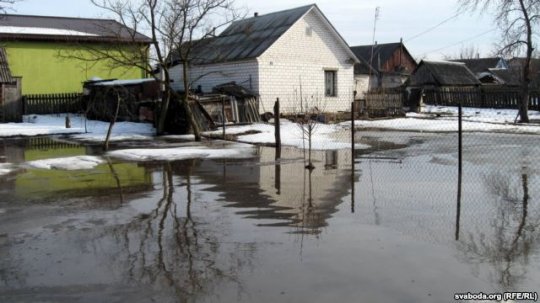 Потоп в Калинковичах (фото, видео)