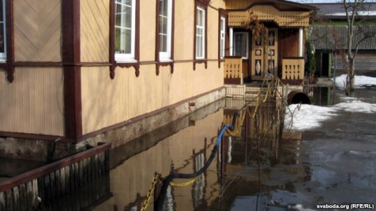 Потоп в Калинковичах (фото, видео)