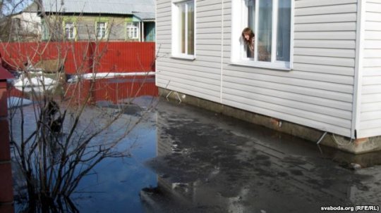 Потоп в Калинковичах (фото, видео)