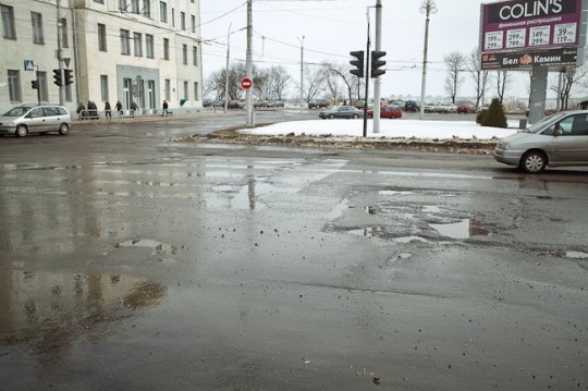 Дороги в Могилёве спасёт только капитальный ремонт (фото)