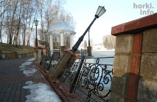 У Горках ізноў абвал на аб'екце "Дажынак"