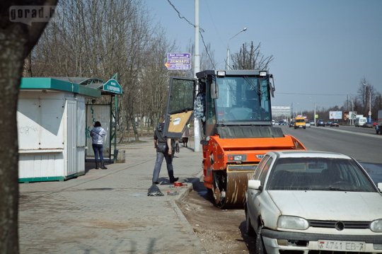 Дороги в Могилёве активно «латают» (фоторепортаж)