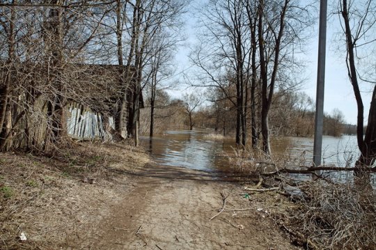 Днепр затопил в Могилёве 3 дома (фото)