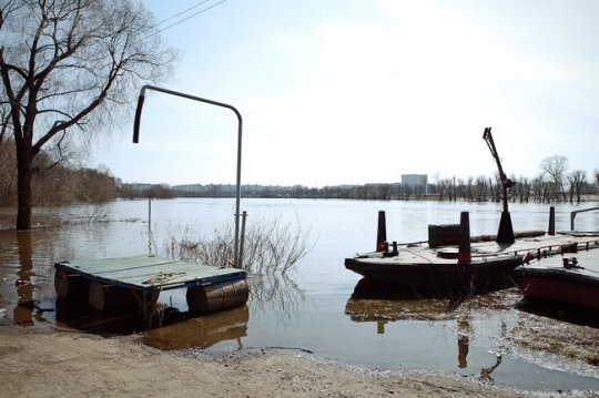 Днепр затопил в Могилёве 3 дома (фото)