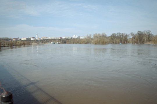 Днепр затопил в Могилёве 3 дома (фото)