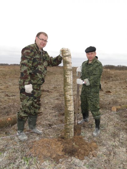 Лиозненцы приняли участие в общереспубликанском субботнике