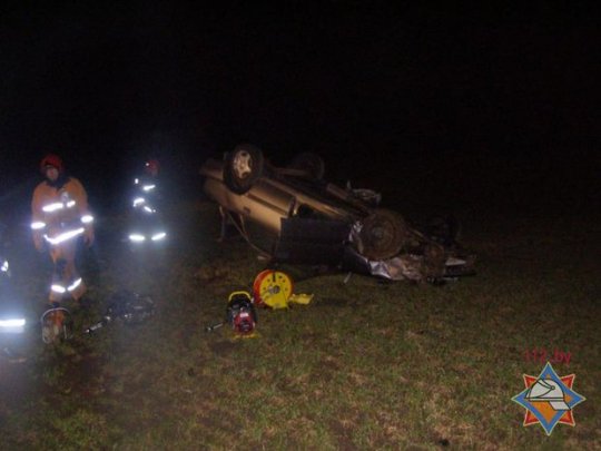 В Горецком районе перевернулся Opel Vectra: пострадали три человека