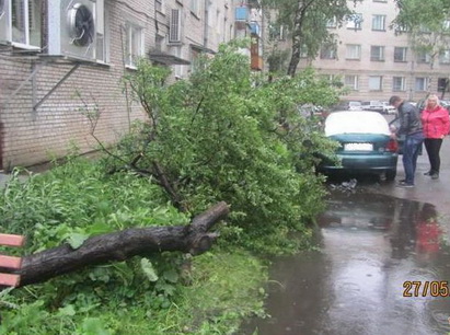 Последствия вчерашней грозы в Гродно