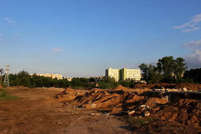 Стройка гипермаркета “Корона” в Гродно идёт полным ходом