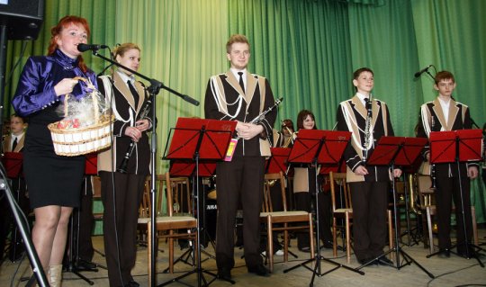 Образцовый духовой оркестр поставского профтехколледжа отметил 20-летний юбилей (+фото)