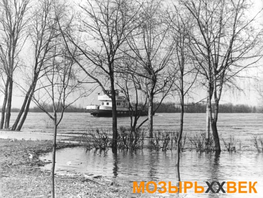 Фотофакт: крупнейший паводок в городе Мозыре, апрель 1979 года XX века