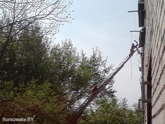 Пожар на ул.Социалистической (фото очевидца)