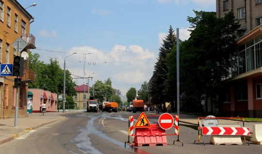 Масштабная реконструкция в Гродно: Буденного все еще открыта, на Дзержинского перекрыли лишь часть улицы
