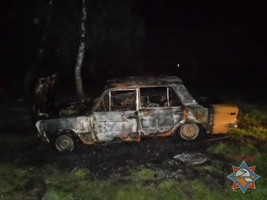 В Рогачевском районе маленькая девочка чуть не сгорела в машине (фото)