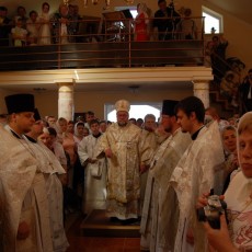 Освящение малого храма в честь Введения во храм Пресвятой Богородицы в Волковыске