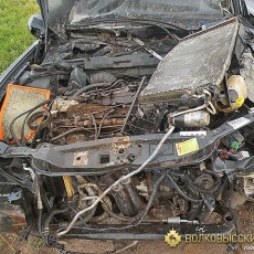 Водитель автомашины Opel врезался в трактор МТЗ