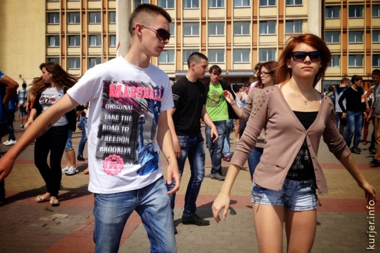 Депеша дня. 31.05.13. Большое оживление в центре Слуцка