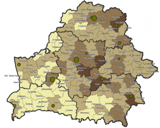 Самый криминальный район Беларуси - Бобруйский, самый безопасный - Дрогичинский