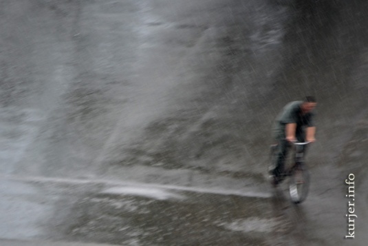 Сильнейший ливень над Слуцком