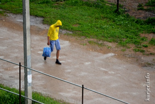 Сильнейший ливень над Слуцком