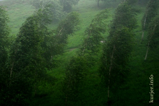 Сильнейший ливень над Слуцком