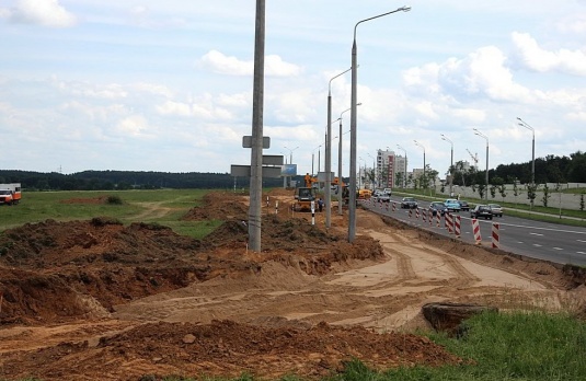 Решаются дорожные проблемы Вишневца: начались работы на развязке пересечений проспектов Купалы и Клецкова в Гродно