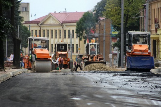 Чтобы снять транспортное напряжение в центре Гродно, часть улицы Дзержинского откроют для движения в течение нескольких дней