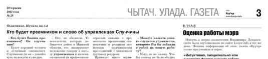 Как случчане оценили работу Владимира Доманевского