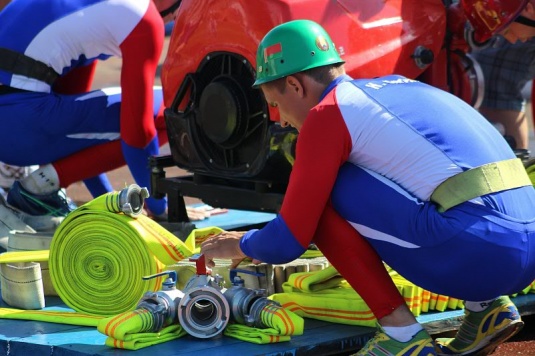 В Гродно проходит республиканский чемпионат по пожарному спорту