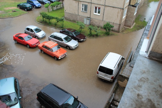 Очередной ливень вновь “проверил” Гродно на прочность