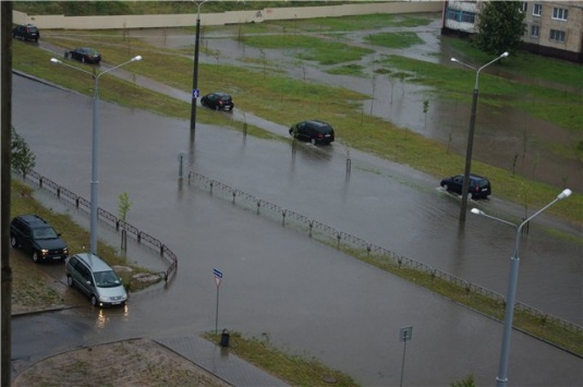 Очередной ливень вновь “проверил” Гродно на прочность